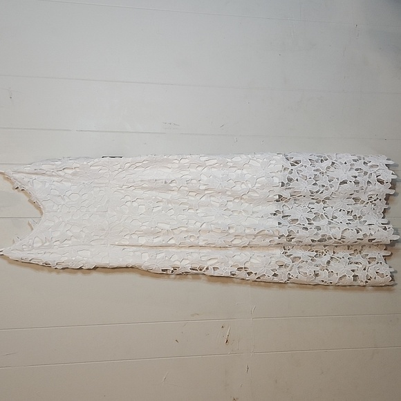 Express Cream Tiered Midi Sundress - Picture 5 of 12